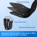 Velpeau CMC Thumb Brace for Osteoarthritis - with Shape-memory Restriction Splint, CMC Joint Stabilizer, Basal Thumb Arthritis Pain Relief and Support for Women and Men (Black, Right Hand, Large)