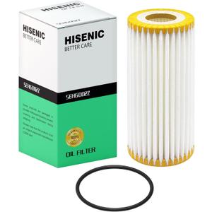 Oil Filter for 1.8L/2.0L, Fits Select Audi A3 A4 A5 A6 Q3 Q5 Q7 S3 TT Quattro Allroad Sportback, Fits Select VW Golf Beetle GTI Jetta Passat Arteon Atlas, Direct Replacement for OE# 06L115562B