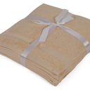 Casa Lino Face Towels & Body Wash Cloths for Showering - 100% Cotton Wash Cloths for Bathroom - Highly Absorbent & Quick Drying Washcloth Set - Cotton Washcloths 24 Pack (12" x 12") - (Linen Brown)