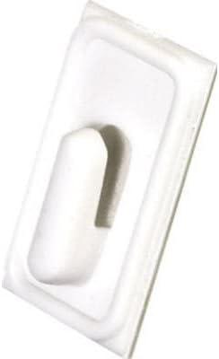 Hillman Fasteners 122300 Utility Hook, Adhesive, White, Mini, 1-1/2 x 3/4-In., 8-Pk. - Quantity 5