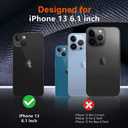 5 x SPIDERCASE Designed for iPhone 13 Case, [10 FT Military Grade Drop Protection] Cell Phone Home Button Stickers for iPhone 13 6.1 inch-Light Blue