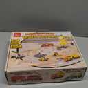 Lehoo Castle 68PCS Wooden Train Set - Toy Train Set for Toddlers 2-4, Wooden Train Track for Kids w/Crane, Railway Playset for 3 Year Old Boys Girls Birthday Gift