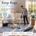 Merelax 8x10 Non Slip Rug Pad Gripper Cushioned Carpet Pads | Ideas for Hardwood Floors, Thick Felt Liner with Silicone Backing, Under Area Rugs Anti Skid Mat Keep Rugs in Place and Safe