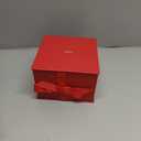 Hallmark Medium Gift Box with Lid and Shredded Paper Fill (Red 7 inch Box) for Birthdays, Graduations, Anniversaries, Christmas, Valentine's Day, All Occasion (1 Count (Pack of 1))