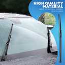 HEVLE Windshield Wiper Blades, Premium All-Season Windshield Wiper Blades, Wiper Blades Easy Install & Durable Stable Quiet Universal Car Accessories for Most Car
