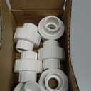 6Pcs 3/4Inch Female Threaded PVC Union Coupling Pipe Fitting (F x F) 3/4'' PVC FNPT Female Union Coupling Adapter for Sprinkler Pipe, Irrigation, Plumbing, Schedule 40, EPDM O-Ring