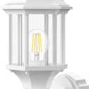 Redluck Motion Sensor Outdoor Lights, 16 inch Dusk to Dawn Outside Porch Lights, Waterproof Anti-Rust Aluminum Outdoor Wall Lights Exterior Lighting Fixtures for House, Garage, Front Door, White