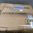 TRALT Ergonomic Office Chair - Desk Chair with Adjustable Headrest Lumbar Support Computer Chair - Mesh Comfy Chair with Flip-up Armrests - Gaming Chairs for Adults Home Office (Leather, Beige), Pack of 1