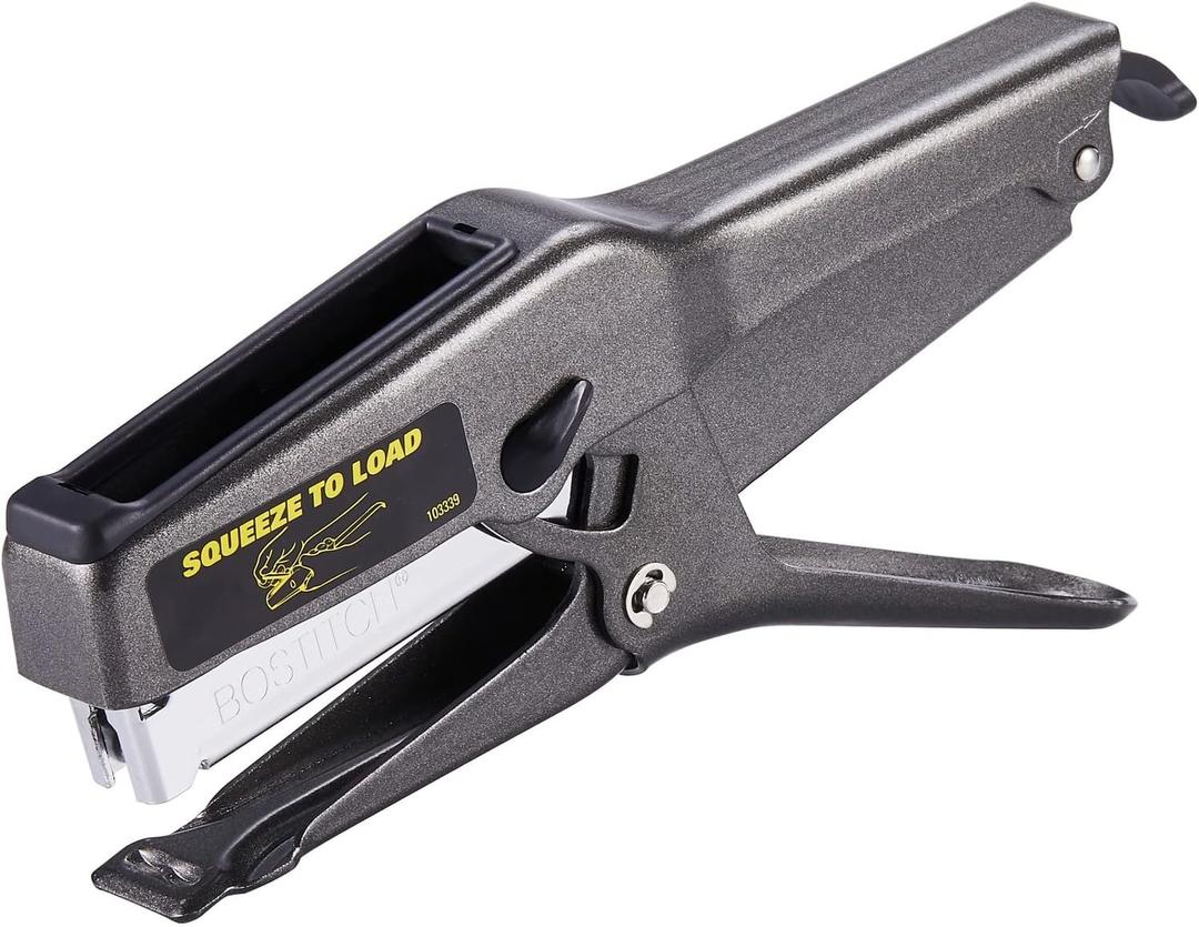 Bostitch Office B8 Heavy Duty All Metal 45 Sheet Plier Stapler, 210 Stapler Capacity, Full-Strip, Black