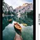 Americanflat 12x18 Poster Frame with Shatter-Resistant Glass - Signature Collection - Gallery-Style Frames Made of Engineered Wood - Photo Frame for Wall Display - Black