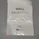 Wall Calendar 2026, 12 Months, 17" x 12" Large Wall Calendar with Hanger, Thick Paper and Spiral Binding. Classic Black & White, Professional Business Design.