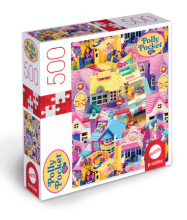 Mattel Games Polly Pocket Mattel Jigsaw Puzzle with 500 Interlocking Pieces & Mini-Poster, Image of Micro Doll Playset, For Collectors & Kids Ages 8 Years Old & Up Mattel Games Polly Pocket Mattel Jigsaw Puzzle with 500 Interlocking Pieces & Mini-Poster, Image of Micro Doll Playset, For Collectors & Kids Ages 8 Years Old & Up