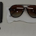 livho Trendy Polarized Aviator Sunglasses Women Men, Retro Sun Glasses for Women Men 2025, Oversized UV Protection Shades (Dark Brown Tortoise/ Brown)