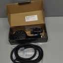 High Pressure 10 Setting Handheld Shower Head, 5" Detachable Showerhead Spray Built-in Power Wash to Clean Tub, Tile & Pets, 79" Extra Long Stainless Steel Hose, Adjustable Bracket - Matte Black