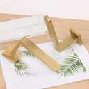 2 Pack Metal Curtain Holdbacks Modern Curtain Tiebacks U Shaped Curtain Hooks for Wall Curtain Pull Backs Curtain Holders Curtain Tie Backs for Curtains (2, Gold)