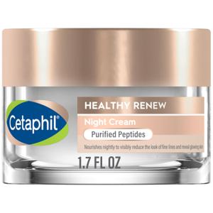 Cetaphil Healthy Skin Tightening Night Cream 1.7 Oz, Wrinkle Repair Cream for Face with Peptides, Retinol Alternative Cream For Sensitive Skin, Fragrance Free
