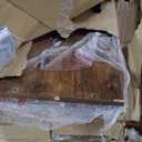 Twin Size Loft Bed with L-Shaped Desk, LED Lights,Charging Station, Industrial Heavy Duty Metal Loft Bed Frame with 3 Storage Shelves and 3 Fabric Drawers, Safety Guard & Ladder, Vintage Brown