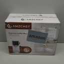 AMZCHEF 51mm Coffee Espresso Machine 20 Bar  Professional Coffee Maker with Milk Frother, Compact Stainless Steel Espresso Maker for Cappuccino, Latte, Mocha, 44oz Water Tank (Silver Black)