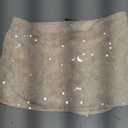 MakeMeChic Women's Sparkly Sequin Mini Skirt Y2k Low Rise Glitter Rave Micro Skirt with Shorts Underneath (Gold, S)