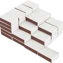 100 Pcs Blank Matchboxes 2.24 x 1.42 x 0.59 Inch White Small DIY Match Boxes Bulk Matches Storage Containers for Guests Bridal Baby Shower Graduation(No Matches Included)