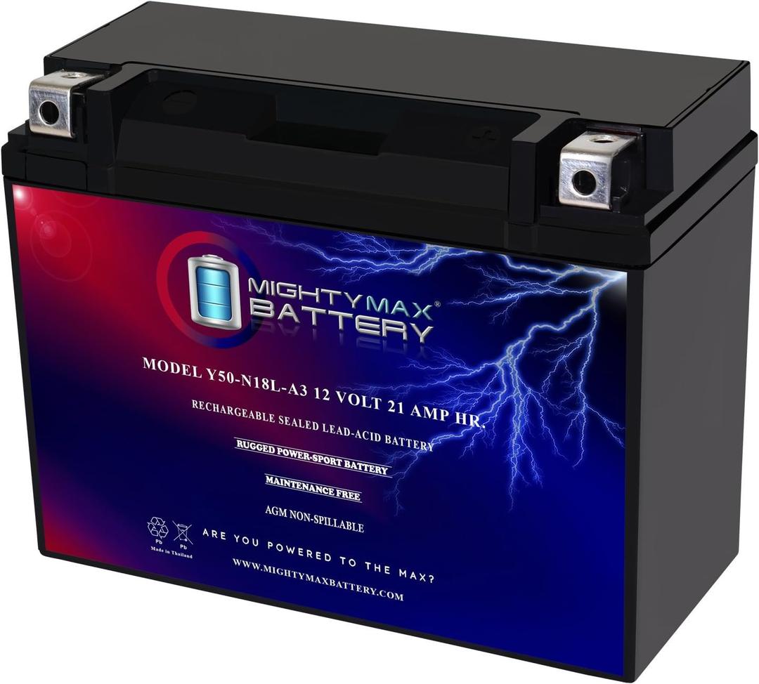 Mighty Max Battery Y50-N18L-A3 Battery for Honda GL1500 Gold Wing 1500CC 1988-2000