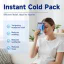 Instant Ice Cold Packs, 25 Pack 4.4" x 6"Disposable Ice Packs for Injuries, Pain Relief, No Freeze Needed Cold Compress for First Aid, Athletes (EXP 07/08/26)