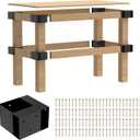 Workbench Bracket Kit 8PCS, Heavy Duty 3-Way Brackets
