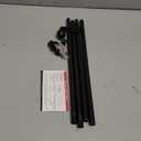 Curtain Rods for windows 28-78 inch, 5/8 inch Decorative Matte Black Splicing Heavy Duty Metal Curtain Rod set with Brackets