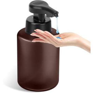 Automatic Soap Dispenser Liquid Bathroom: Rechargeable Touchless 3 Level Adjustable Auto Smart Electric Plastic Amber Soap Dispenser - Kitchen - Hand Dish Lotion Couple
