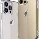 ONES for iPhone 14 PRO Case Clear, Slim Soft TPU Silicone Cover, Military Drop Protective Thin Phone Bumper Case with Shockproof Airbags, Yellowing Resistant, Transparent (HD High Transparency)