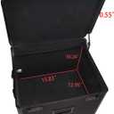 Vaultz Locking Mobile File Chest, Letter/Legal Size Storage Box, Black