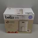 bella 4Qt Slim Air Fryer, Fits-anywhere Kitchenware, EverGood Ceramic Nonstick Coating, Adjustable Temperature, 6 Preset Cooking Options, 60 Min Auto Shutoff w Audible Tone, 3.3lb Capacity, Oatmilk