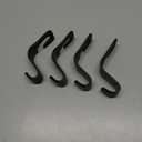 LivTee Car Seat Headrest Hook, Auto Seat Hook Hangers Storage Organizer Interior Accessories for Purse Coats Umbrellas Grocery Bags Handbag, 4-Pack (Black)