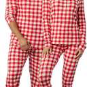 HonestBaby Family Matching Holiday Pajamas 100% Organic Cotton for Men, Women, Kids, Toddlers, Baby Boys, Girls, Unisex, Pets (S)