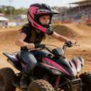 Youth Dirt Bike Helmets DOT Approved Fashion Kids Motocross, ATV, Off-Road, Four Wheelers, BMX Motorcycle Bike Helmets (Goggles Gloves Faceshield) L