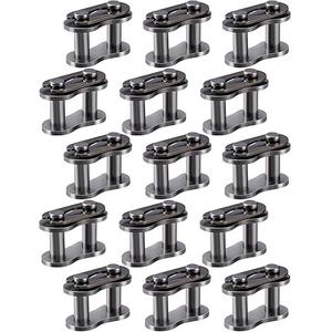 15pcs #40 Roller Chain Connecting Links, Heavy Duty Manganese Steel Master Connector, Master Link Connector for Mini Bikes Bicycles Motorcycles Home Industrial Machinery