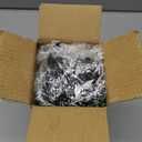 RECUTMS 8 Bundles Artificial Flowers Outdoor UV Resistant Fake Flowers Fake Outside Plants Plastic Outdoor Flowers for No Fade Faux Plastic Plants Garden Porch Window Box Dcor(Black+White)