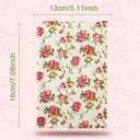 Pangda 30 Pcs 8 x 12 Inch Rose Drawstring Gift Bags Mother's Day Burlap Floral Jewelry Bags Packing Storage Floral Linen Sacks Pouches for Wedding DIY Craft Birthday Party