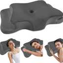 Pain Relief Cervical Pillow for Neck Support, Adjustable Ergonomic Pillow Cozy Sleeping, Odorless Orthopedic Memory Foam Pillows, Contour Bed Pillow for Side Back Stomach Sleeper