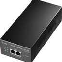 CUDY 794781 90W 10G Gigabit PoE/PoE+/PoE++ Injector up to 90 m, POE400X Black
