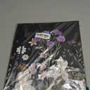 Mini Binder 3 Ring 1 Inch for 5.5"x8.5" Paper, Cute Small Three Ring Binders with Clipboard, 5-Tab Dividers, Spine ID Label Holder, BVSSX A5 Binder with Pen Holder, Black Weeds