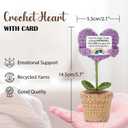 VLOMOT Pet Loss Sympathy Gift - Positive Crochet with Heart-Warming Card - Pet Memorial Gifts for Grieving Friends in Memory of Dog Cat