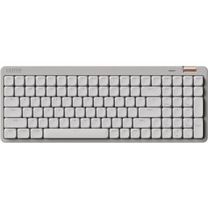 Flow Lite 100 Keys Low Profile Mechanical Keyboard, Swappable Rechargeable Wireless Keyboard with 2.4G Receiver, Bluetooth and Wired Connection for Windows, Mac/Specter Linear Switches (Marble)
