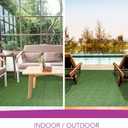 iCustomRug Synthetic Grass Rug 4 x 12ft Lawn Green Turf Carpet for Patios, Yards, Boats, Camping Indoor/Outdoor Use
