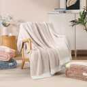 WRENSONGE Throw Blanket Cationic Dyeing Taupe Soft Cozy Fluffy Warm Hand Made Throw Blankets for Couch, Sofa, Chair, Bed, Camping, Picnic, Travel Lightweight Bed Blanket - 50"*70", Throw-XL