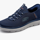 Skechers Men's Hands Free Slip-ins Summits High Range Sneaker Navy 12