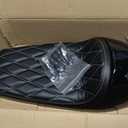 Universal Motorcycle Cafe Racer Hump Seat Retro White Stitched
