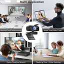 Gohero Full HD 1080P Video Webcam, Noise Cancellation, Privacy Cover, Wide-Angle Lens, Auto Light Correction, Plug & Play USB Webcam for Laptop, Desktop, PC, Mac, Zoom, Skype Pro Series