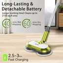 VMAI Cordless Electric Mop with Water Spray & Detachable Battery
Rechargeable Floor Spin Mop & Scrubber with LED Headlight, Washable Pads, Lightweight for Hardwood Tile Marble Floor Cleaning