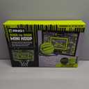 AND1 Over the Door Mini Basketball Hoop: 18x12 Shatterproof Backboard, 2 Mini Basketballs, and Hand Pump Included- Ultimate Indoor Basketball Accessory for Kids and Adults, No Tools Required (Black\Volt)